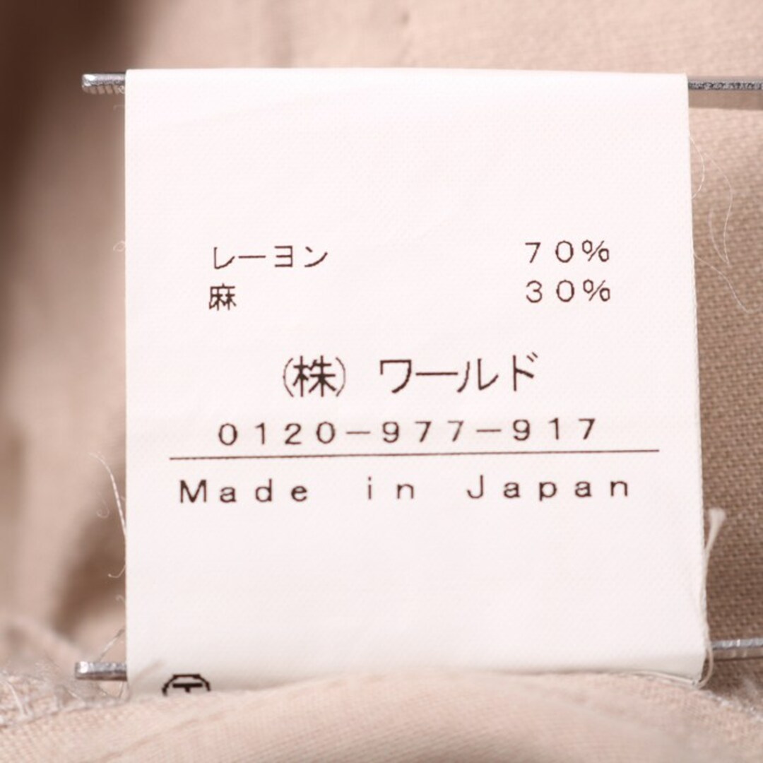 INDIVI(インディヴィ)のインディヴィ ガウチョパンツ リネン混 日本製 ボトムス レディース 38サイズ ベージュ INDIVI レディースのパンツ(その他)の商品写真