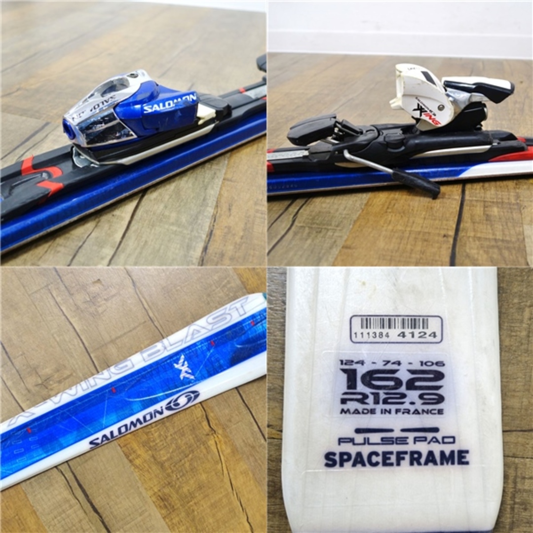 サロモン SALOMON X-WING BLAST 162cm センター74mm ビンディングセット オールラウンド ゲレンデ スキー アウトドア スポーツ/アウトドアのスキー(板)の商品写真