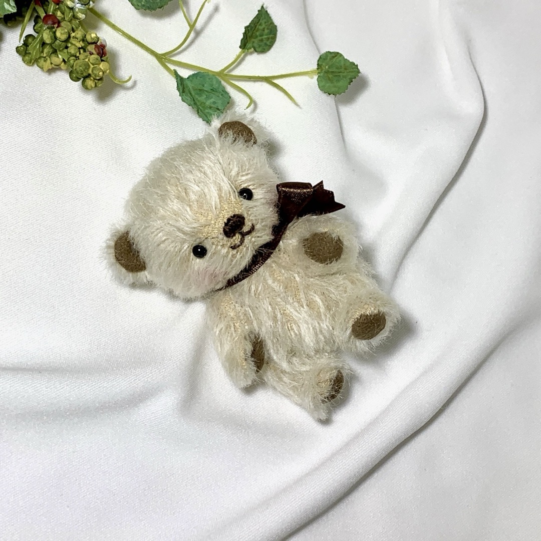テディベア  くまちゃん  シュタイフ 丸いくま 可愛い熊 くま ぬいぐるみ ハンドメイドのぬいぐるみ/人形(ぬいぐるみ)の商品写真