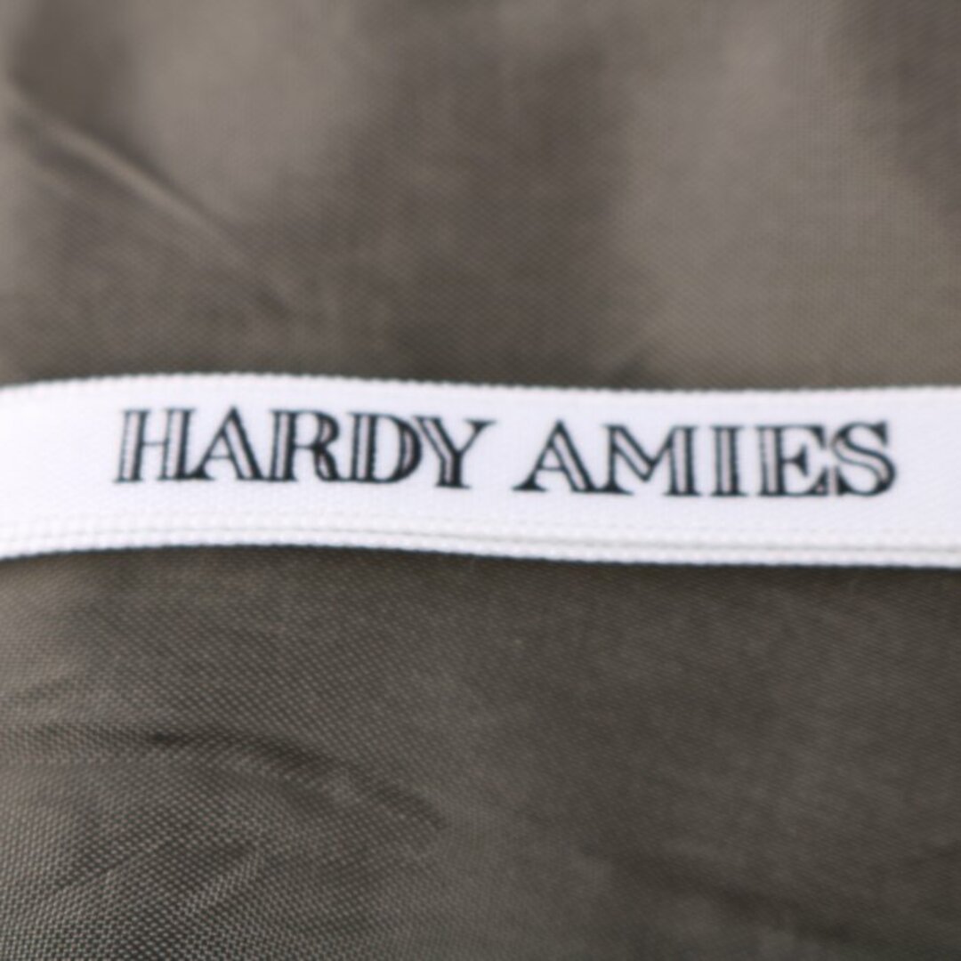 HARDY AMIES(ハーディエイミス)のハーディエイミス フレアスカート ひざ下丈 千鳥格子柄 ウール100％ ボトムス レディース 9サイズ カーキ Hardy Amies レディースのスカート(その他)の商品写真