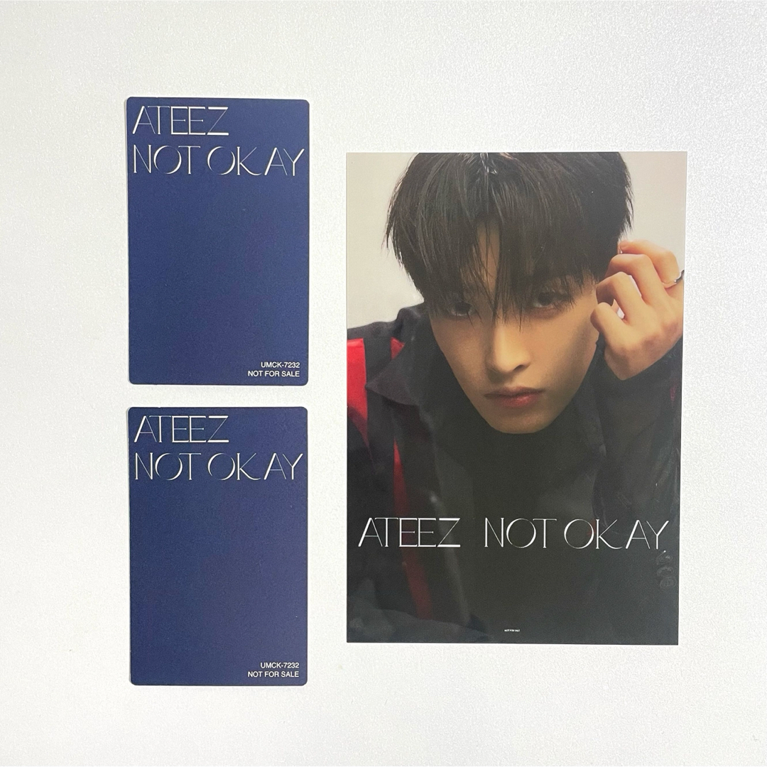 ATEEZ(エイティーズ)のATEEZ NOT OKAY ホンジュン ソンファ 楽天ブックス特典 エンタメ/ホビーのCD(K-POP/アジア)の商品写真