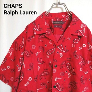 ラルフローレン(Ralph Lauren)の【レア】古着　CHAPS　RALPH　LAUREN　半袖シャツ　薄手　ペイズリー(シャツ)