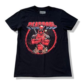 マーベル(MARVEL)のMARVELオフィシャル デッドプール アニメプリントTシャツ M ブラック(Tシャツ/カットソー(半袖/袖なし))