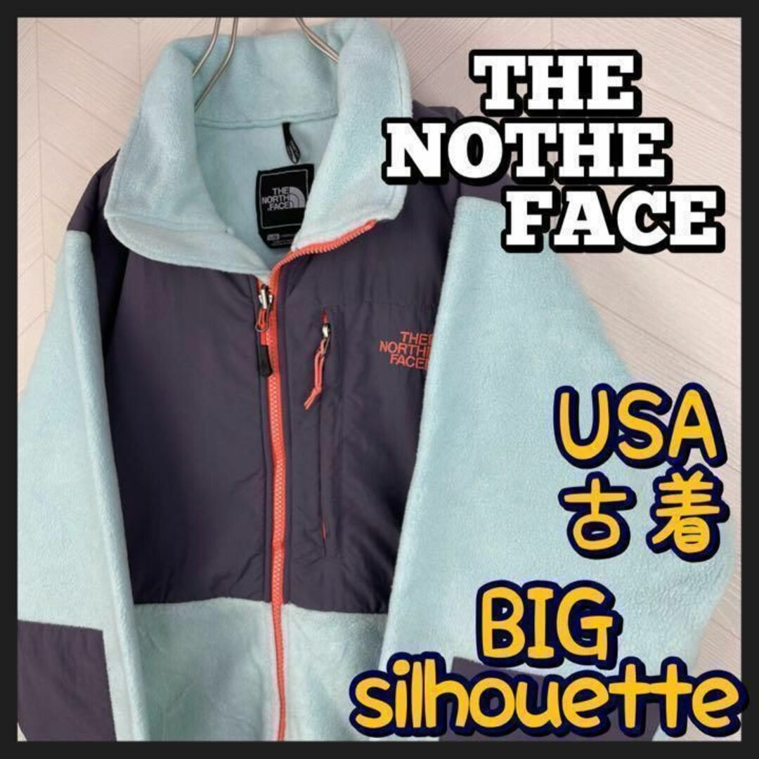 THE NORTH FACE(ザノースフェイス)の海外限定 ノースフェイス デナリジャケット フリース シャーベットカラー 古着 レディースのジャケット/アウター(テーラードジャケット)の商品写真