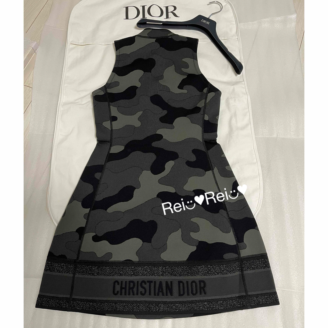 Christian Dior(クリスチャンディオール)の【極美品】Dior  カムフラージュ 迷彩 ロゴ ワンピース レディースのワンピース(ミニワンピース)の商品写真