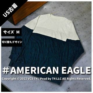 アメリカンイーグル(American Eagle)の【US古着】アメリカン イーグル スウェット M 切り替えデザイン ✓3851(その他)