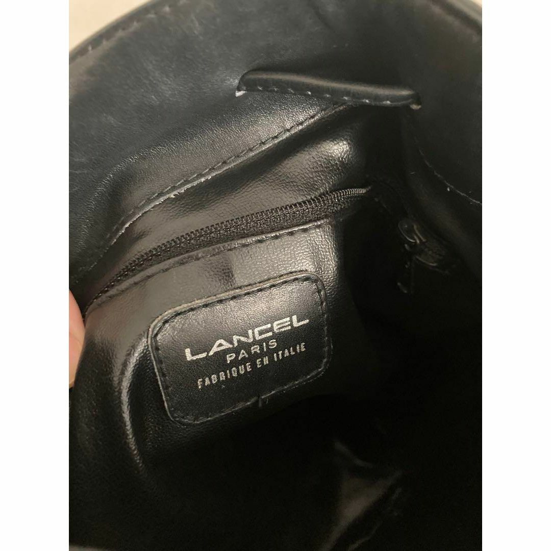 LANCEL(ランセル)のランセル　ショルダーバッグ　巾着バッグ　レザー　本革　ヴィンテージ　昭和レトロ レディースのバッグ(ショルダーバッグ)の商品写真