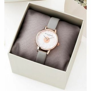 OLIVIA BURTON - 【送料無料】オリビアバートン 腕時計 デイジー グレー 30mm ローズゴールド