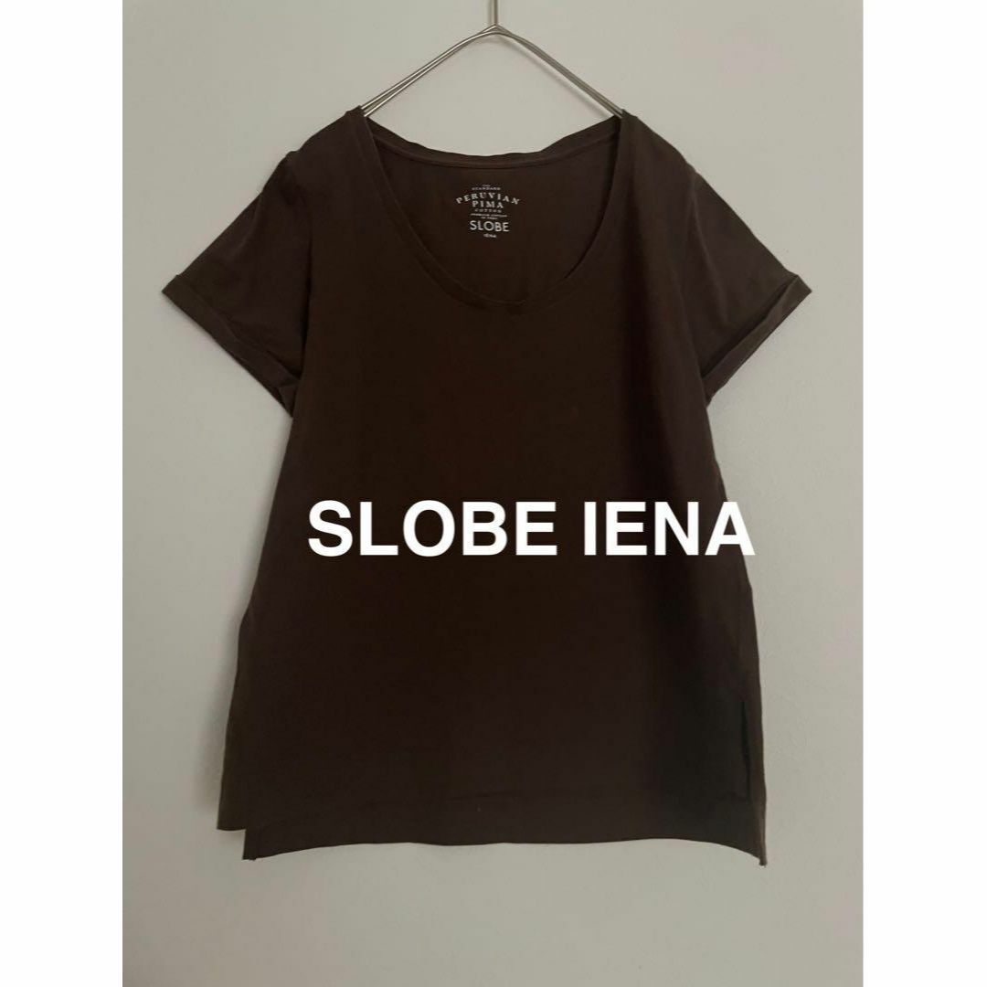 SLOBE IENA(スローブイエナ)のSLOBE IENA スローブイエナ 使えるコットンTシャツ 美品 レディースのトップス(Tシャツ(半袖/袖なし))の商品写真