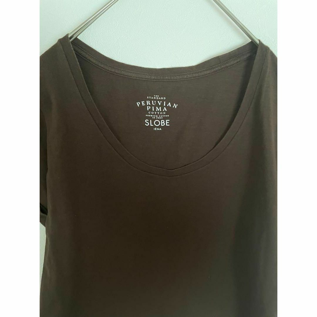 SLOBE IENA(スローブイエナ)のSLOBE IENA スローブイエナ 使えるコットンTシャツ 美品 レディースのトップス(Tシャツ(半袖/袖なし))の商品写真