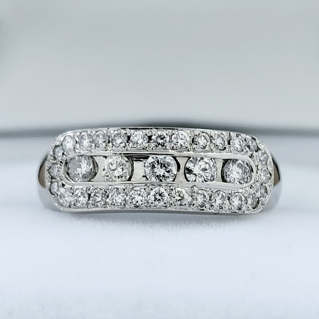 京セラ(キョウセラ)の京セラ ダイヤモンド リング Pt950 0.50ct 5.3g レディースのアクセサリー(リング(指輪))の商品写真