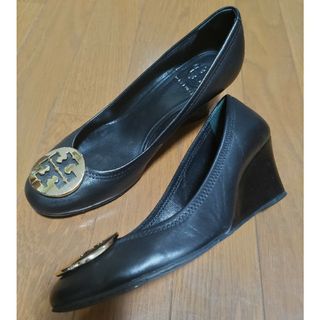 トリーバーチ(Tory Burch)のトリーバーチ　パンプス　ウエッジヒール　ブラック　US8(ハイヒール/パンプス)