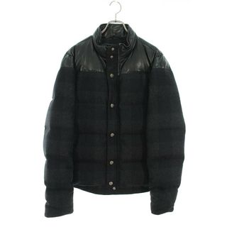 クロムハーツ  STIFF / スティッフ レザー切替ウールダウンジャケット メンズ L