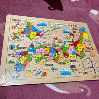 木製知育パズル　日本地図(知育玩具)