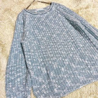 コルザ(COLZA)のCOLZA キラキラ混 ミックスニット トップス レディース M ゆったり(ニット/セーター)