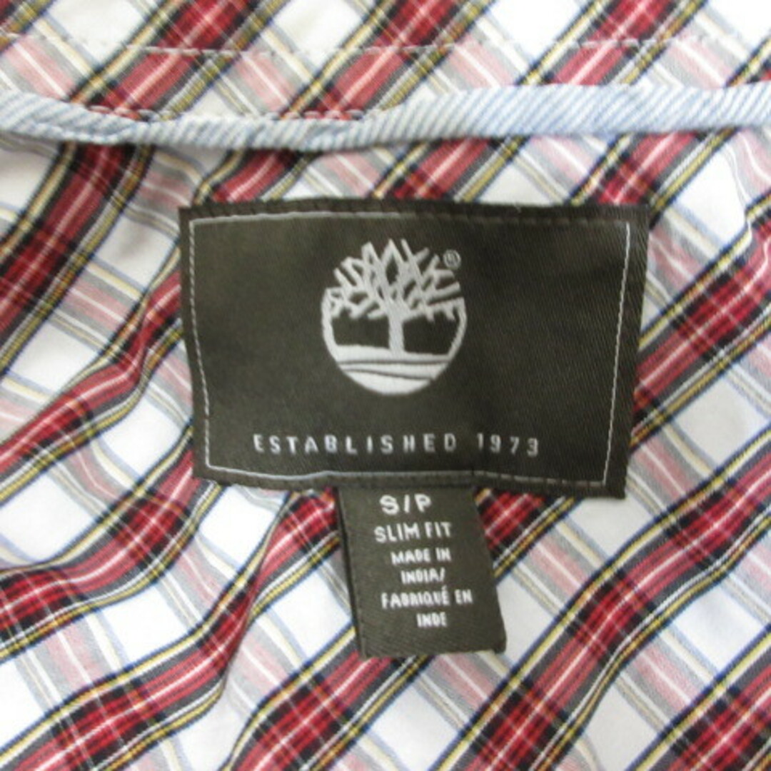Timberland(ティンバーランド)のティンバーランド Timberland 長袖 チェック柄 シャツ S 白×ブルー メンズのトップス(シャツ)の商品写真