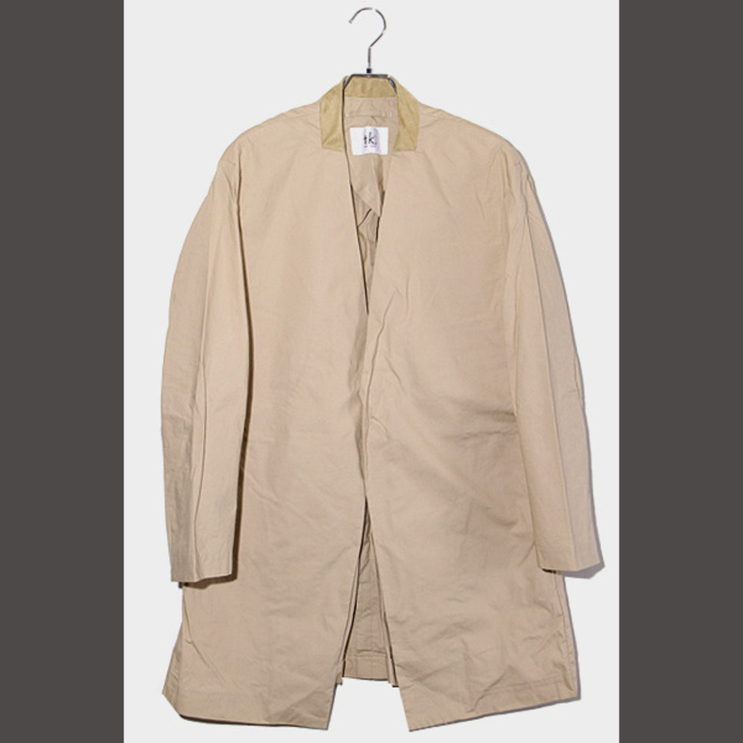 TAKEO KIKUCHI(タケオキクチ)のタケオキクチ コットン ノーカラー コート M 170-98201 /◆☆ メンズのジャケット/アウター(その他)の商品写真
