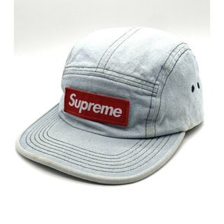 シュプリーム(Supreme)のSUPREME シュプリーム 18AW Washed Chino Twill Camp Cap ウォッシュドチノツイル キャンプキャップ ライトブルー(キャップ)