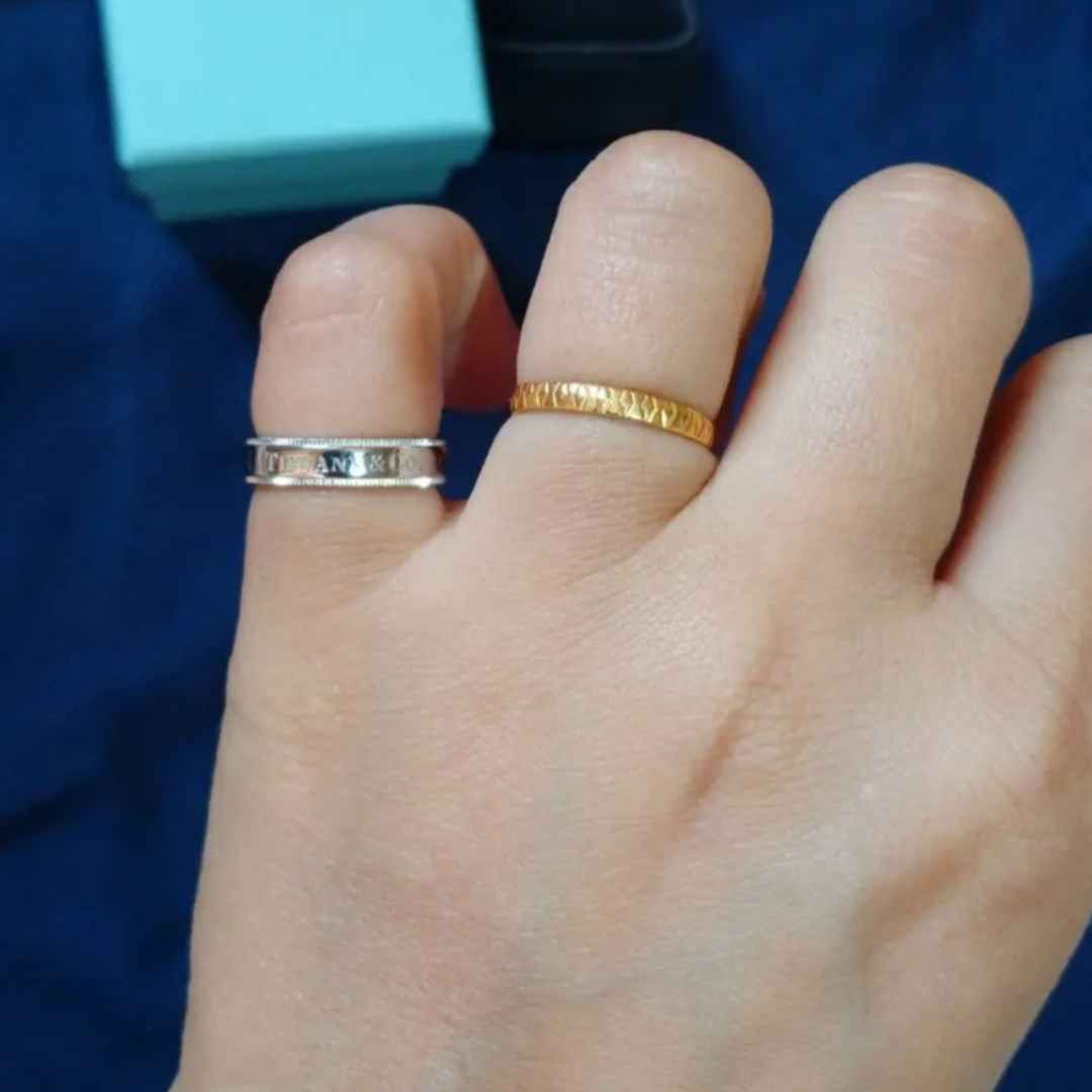 Tiffany & Co.(ティファニー)のティファニー  ミルグレインリング  pt950  9号 レディースのアクセサリー(リング(指輪))の商品写真