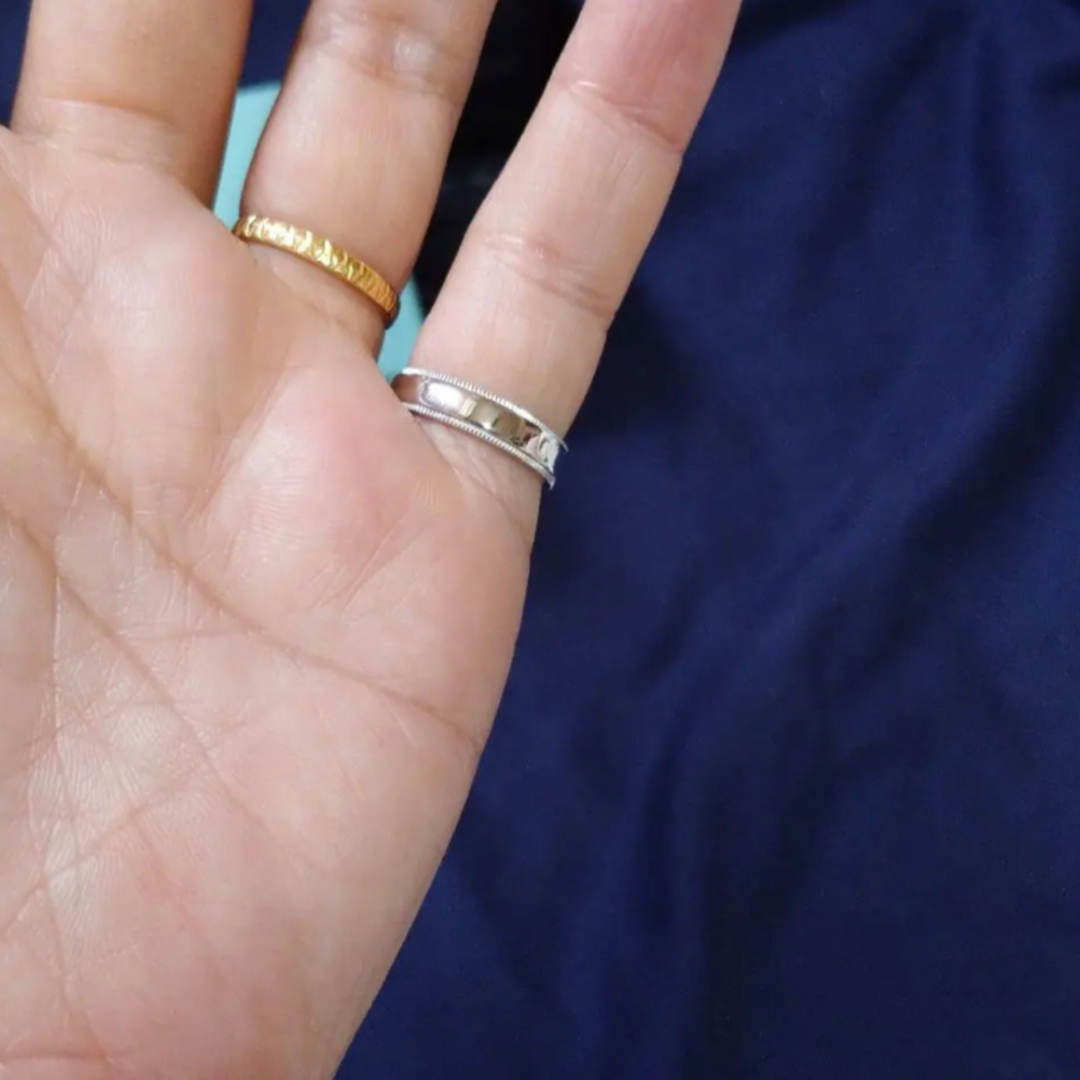 Tiffany & Co. - ティファニー ミルグレインリング pt950 9号の Tiffany & Co. - ティファニー ミルグレインリング pt950 9号の