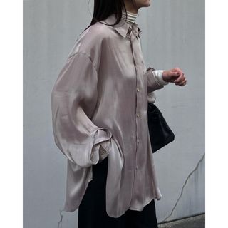 クラネ(CLANE)のCLANE CHAMBRAY LOOSE SHIRT ベージュ(シャツ/ブラウス(長袖/七分))