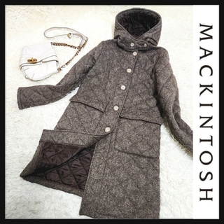 【美品】MACKINTOSH 英国製 ウール フード付き キルティングコート