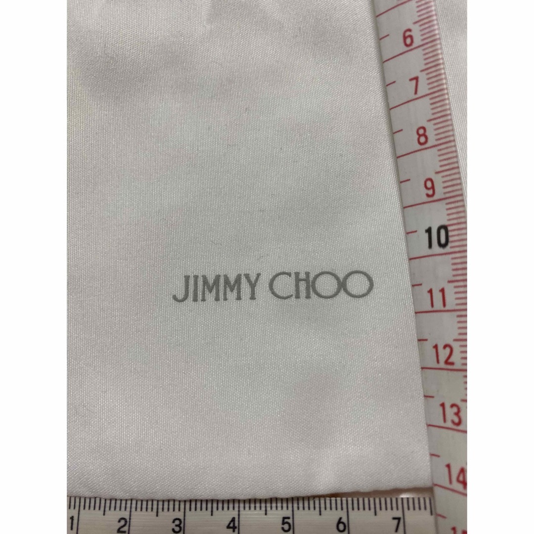 JIMMY CHOO(ジミーチュウ)の新品　ジミーチュウ　布袋　巾着袋　ミニサイズ　ポーチ　ジミーチュウ袋　ブランド袋 レディースのファッション小物(ポーチ)の商品写真