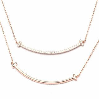 【色: ピンクゴールド】[A.UN jewelry] スマイル ネックレス リバ(その他)