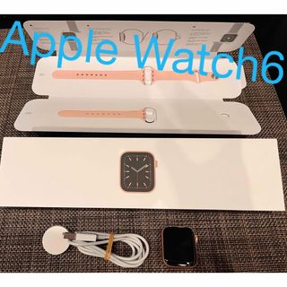 アップルウォッチ(Apple Watch)のアップル Apple Watch 6 40mm ゴールドアルミ ピンクサンドスポ(その他)