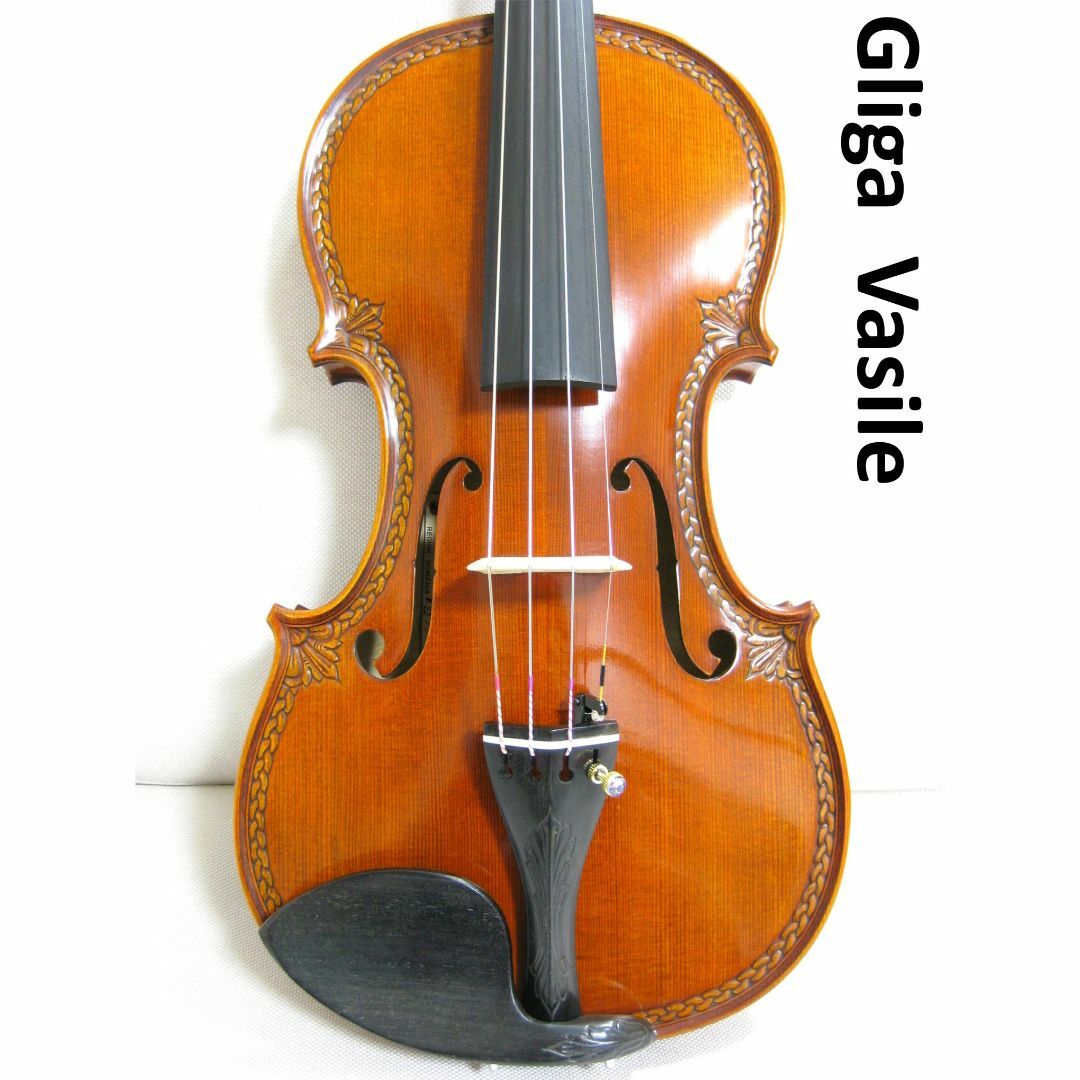 【製作証明書付き】 Gliga Vasile 最上位 装飾バイオリン 4/4 楽器の弦楽器(ヴァイオリン)の商品写真