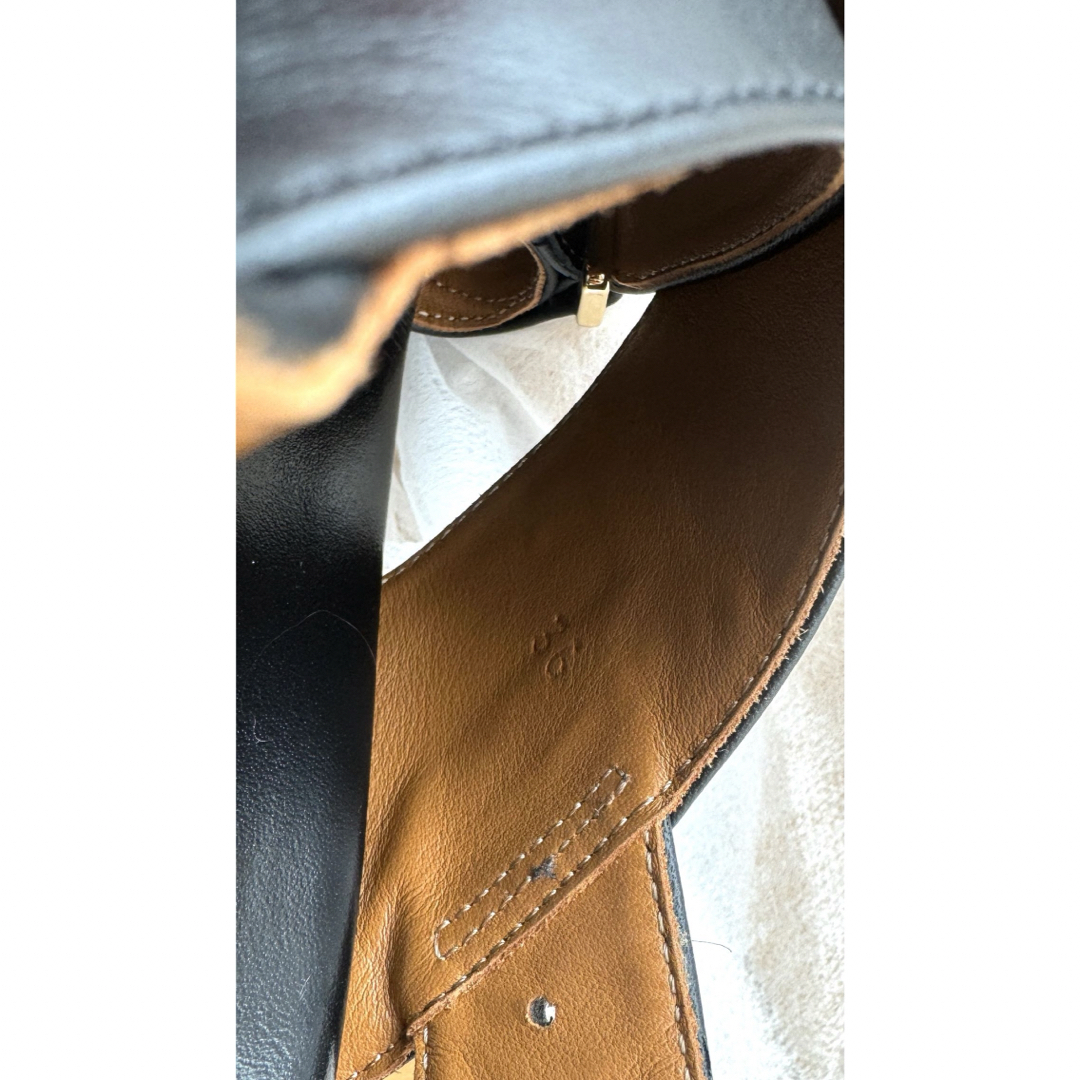 MARNI - MARNI(マルニ) サンダル 36 レディース - 黒 レザーの MARNI - MARNI(マルニ) サンダル 36 レディース - 黒 レザーの