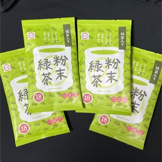 スシロー 抹茶入り 粉末緑茶 18本入り 4パック 画像①全部(茶)