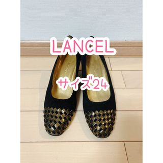 ランセル(LANCEL)のLANCEL/パンプス/黒/ゴールド/24(ハイヒール/パンプス)