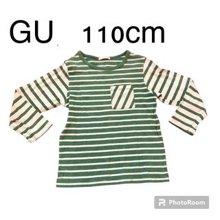 ジーユー(GU)のGU 110cm ボーダー　長袖　ロンT(Tシャツ/カットソー)