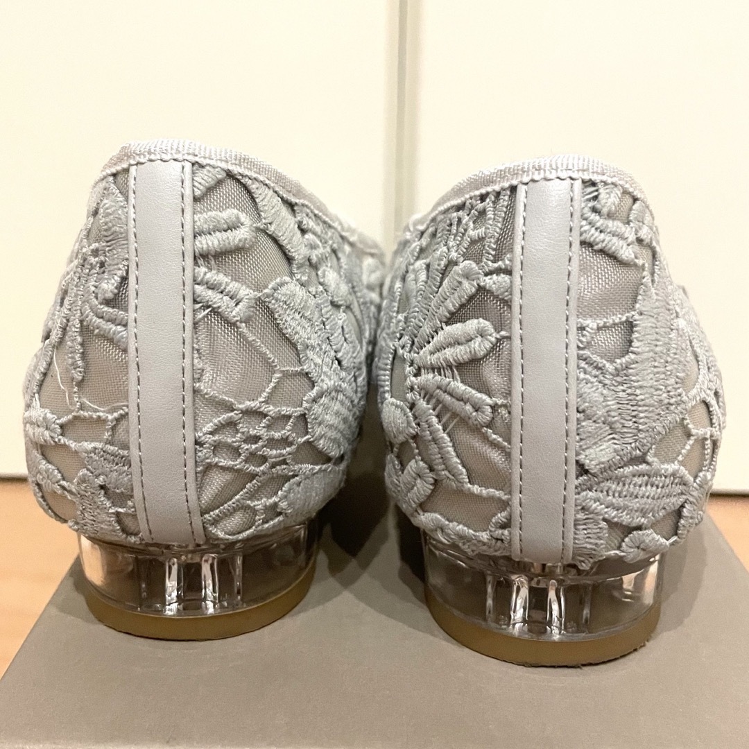 ORiental TRaffic(オリエンタルトラフィック)の《値下げ》クリアヒールレースパンプス　(25.5cm) レディースの靴/シューズ(ハイヒール/パンプス)の商品写真