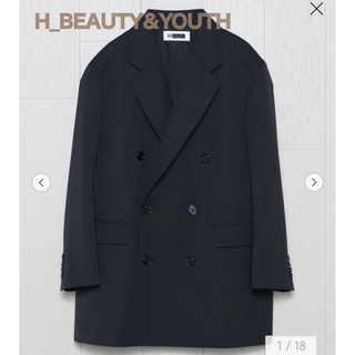 【H_BEAUTY&YOUTH】＜H＞ダブルブレストジャケット 24SS
