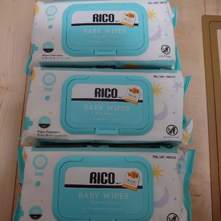 リコ(RICO)のRICO BABY WIPES（３個セット）(ベビーおしりふき)