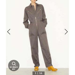 スライ(SLY)のTHROW ZIP WORK JUMPSUITS ジップ ワーク ジャンプスーツ(オールインワン)