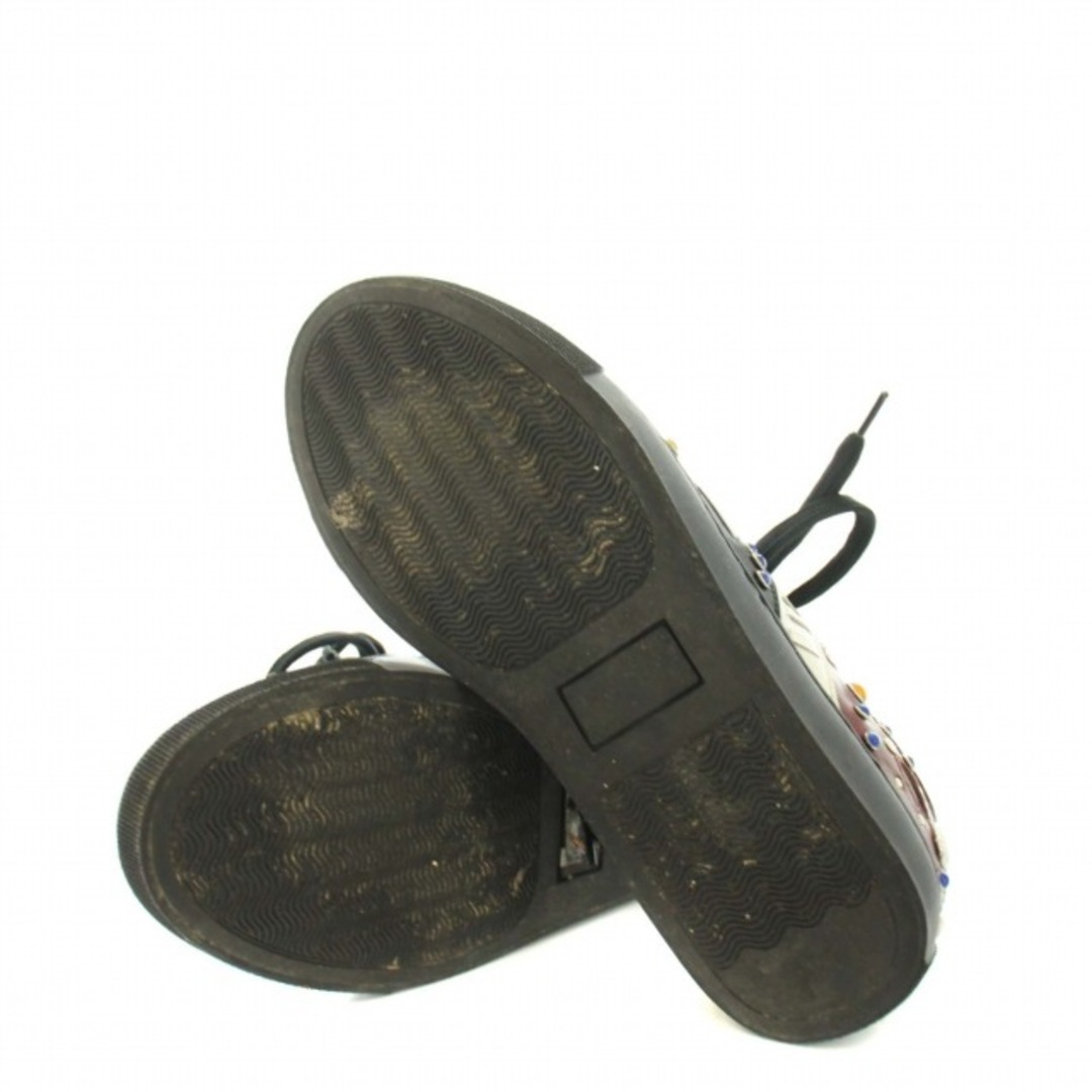 トーガ プルラ スニーカー スタッズ コンチョ装飾 36 23.0cm 黒 茶 レディースの靴/シューズ(スニーカー)の商品写真