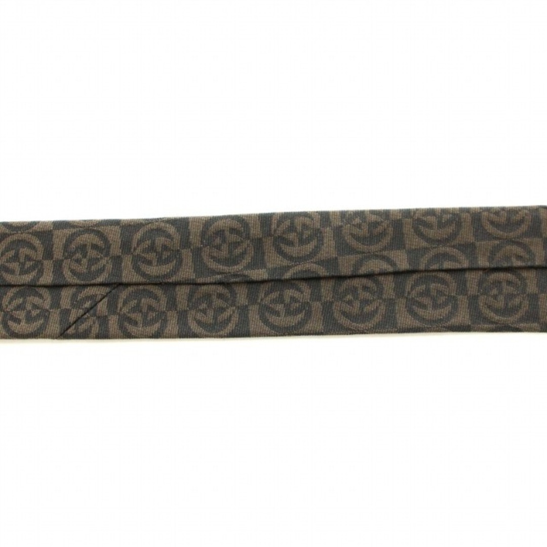 Gucci(グッチ)のGUCCI ネクタイ レギュラータイ インターロッキングG GG柄 絹 茶 メンズのファッション小物(ネクタイ)の商品写真
