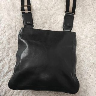 【美品】BALLY トレインスポッティング レザー ショルダーバッグ 黒