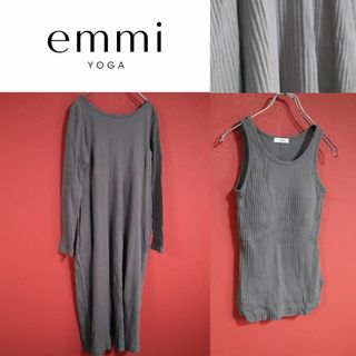 【２点セット】emmi YOGA エミヨガ タンクトップ ロングワンピース(ロングワンピース/マキシワンピース)