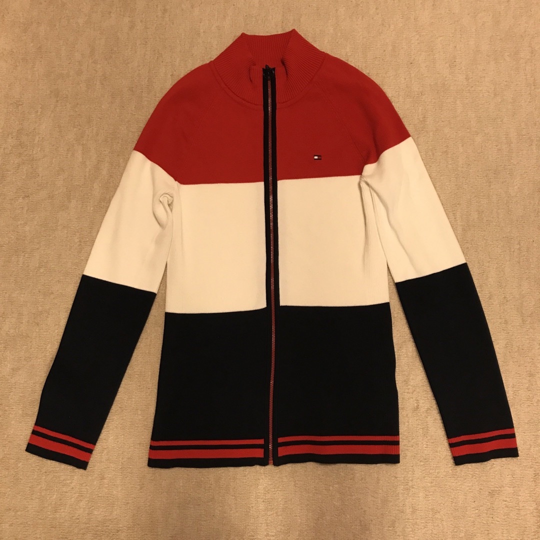 TOMMY HILFIGER(トミーヒルフィガー)の新品未使用　トミーヒルフィガー　ジップアップ　カーディガン レディースのトップス(カーディガン)の商品写真