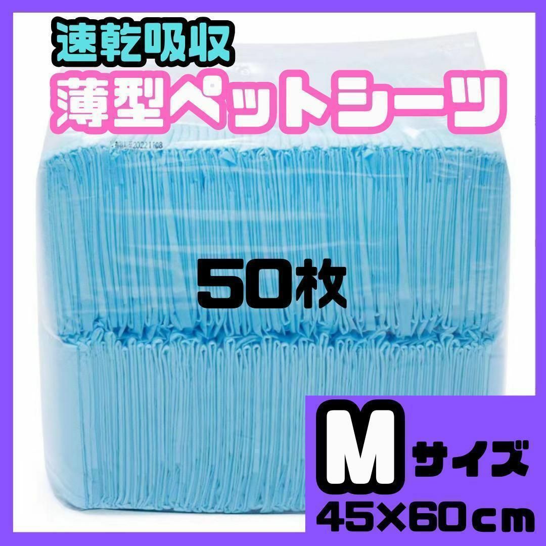 M ペットシート トイレシート レギュラー 使い捨て 速乾 薄手 犬猫 シーツ その他のペット用品(犬)の商品写真