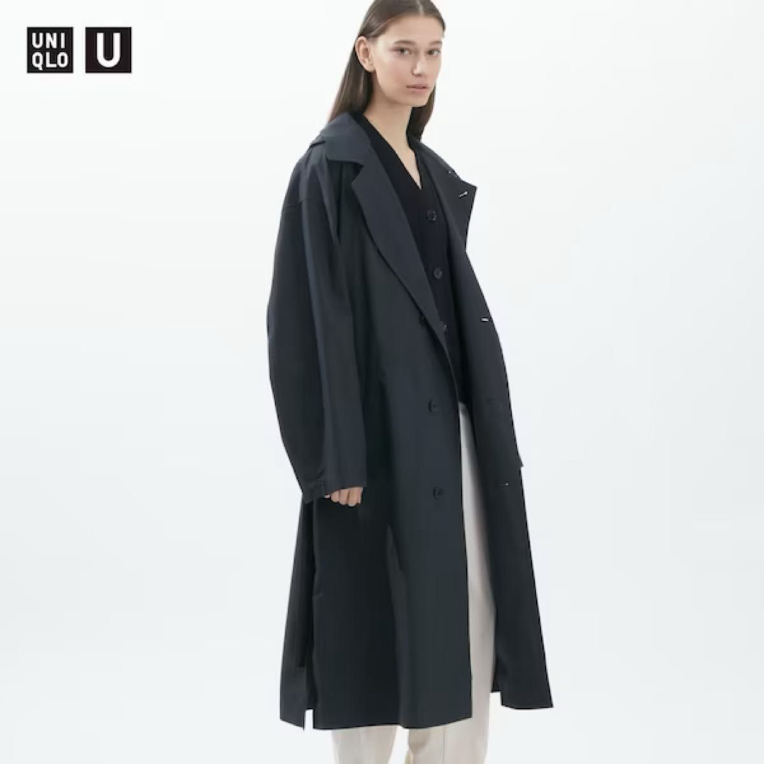 UNIQLO(ユニクロ)のUNIQLO U フーデッドロングコート レディースのジャケット/アウター(ロングコート)の商品写真