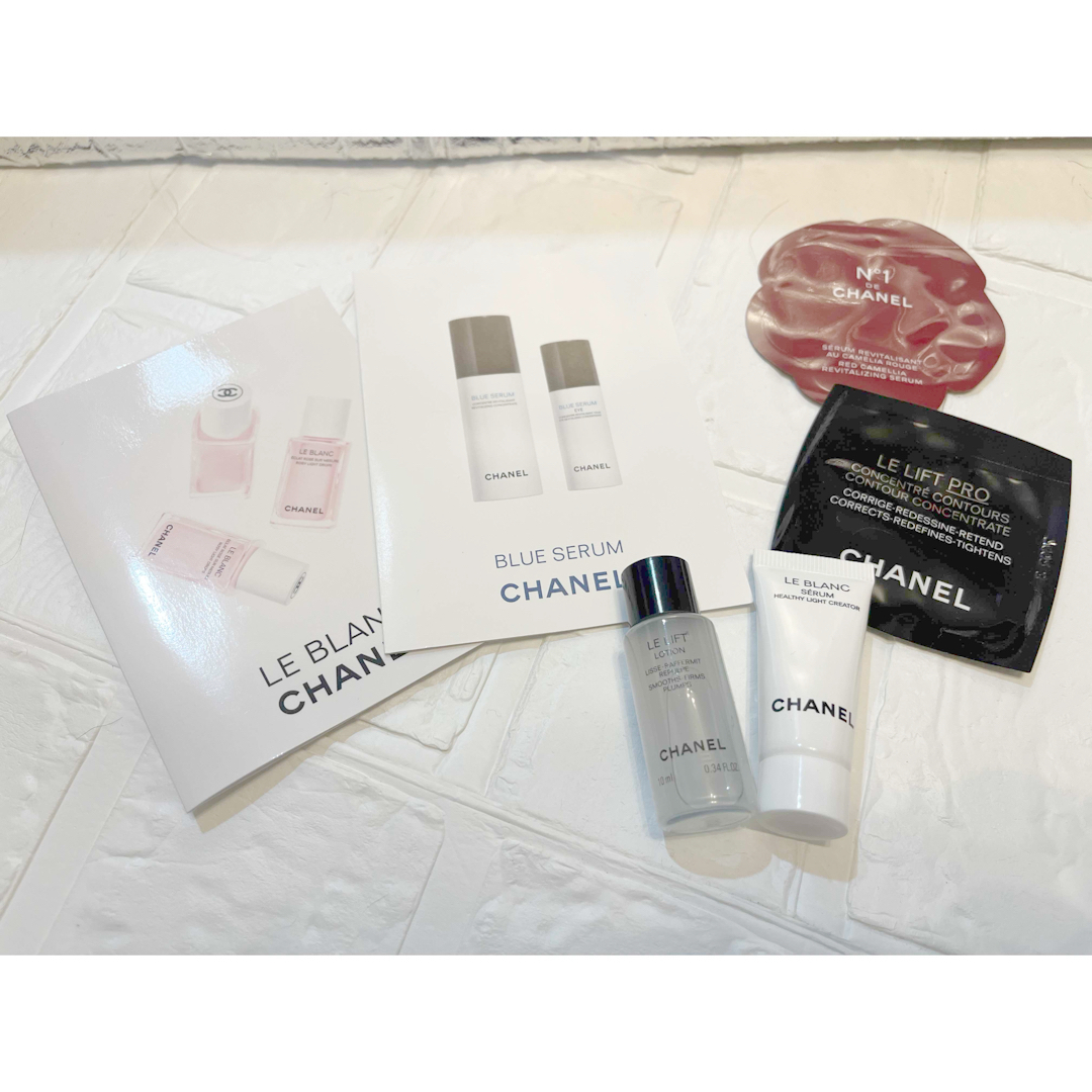 CHANEL(シャネル)のCHANELコスメ化粧品サンプルまとめ売りリップ基礎化粧品シャネル コスメ/美容のキット/セット(サンプル/トライアルキット)の商品写真