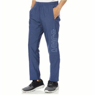 アシックス(asics)の【新品】アシックス 防風 保温 裏トリコット ウインド ロングパンツ 紺 2XL(ウェア)