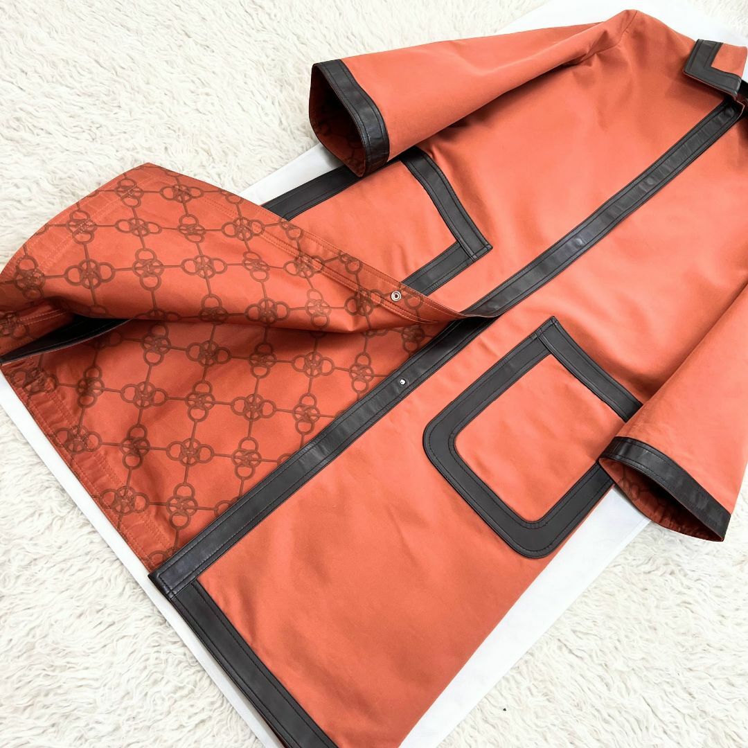 Hermes(エルメス)の★HERMES★2022★極美品★Hレザー★トレンチ★スプリングコート レディースのジャケット/アウター(スプリングコート)の商品写真