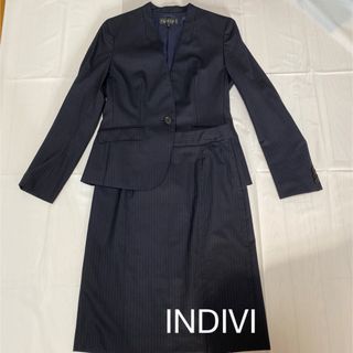 インディヴィ(INDIVI)のINDIVI  インディヴィ スーツ　ノーカラー　フォーマル(スーツ)