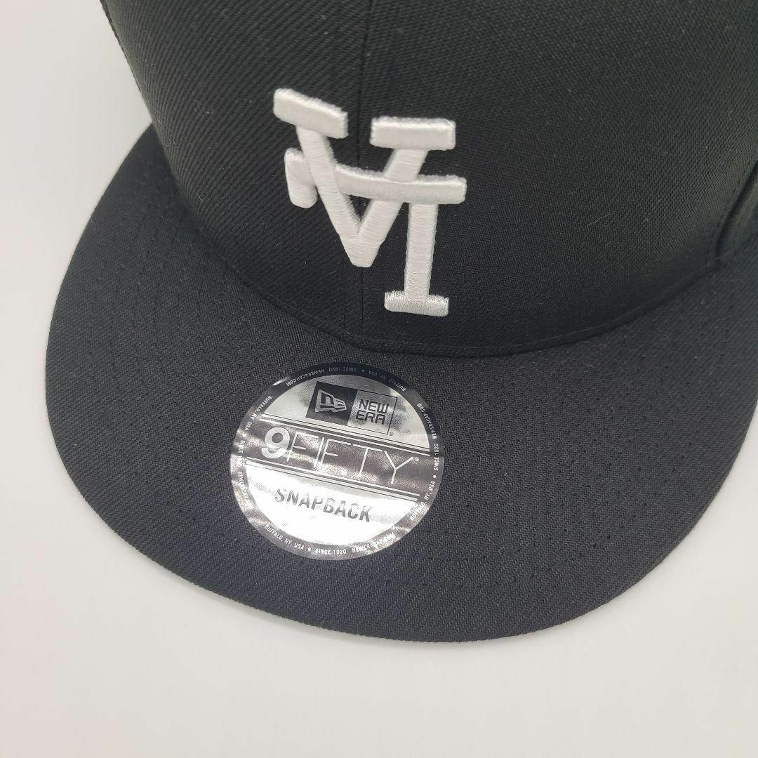 NEW ERA(ニューエラー)の逆ロゴ 9FIFTY 黒 ブラック ドジャース ニューエラ キャップ LA 限定 メンズの帽子(キャップ)の商品写真